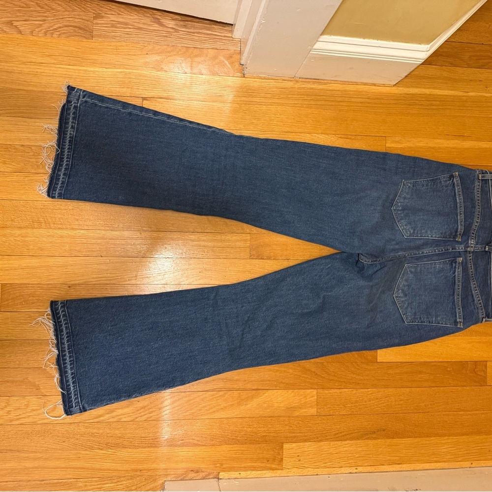 Veronica Beard High Rise Blue Jeans Classic Straight-Leg - Picture 5 of 7